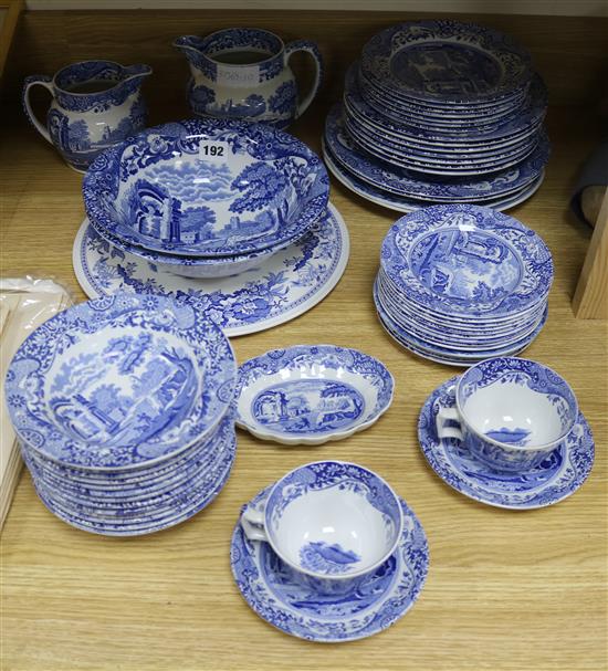A collection of Spode china